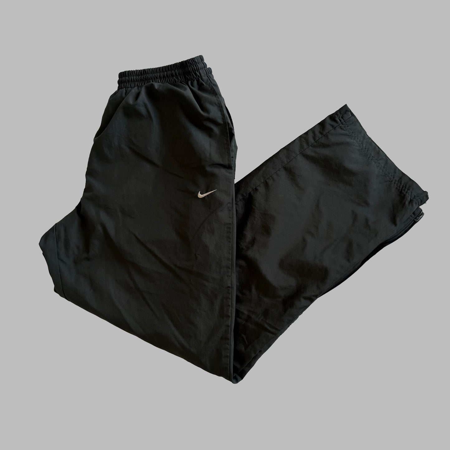 Y2K Nike Wide Leg Classic Track Pants - M