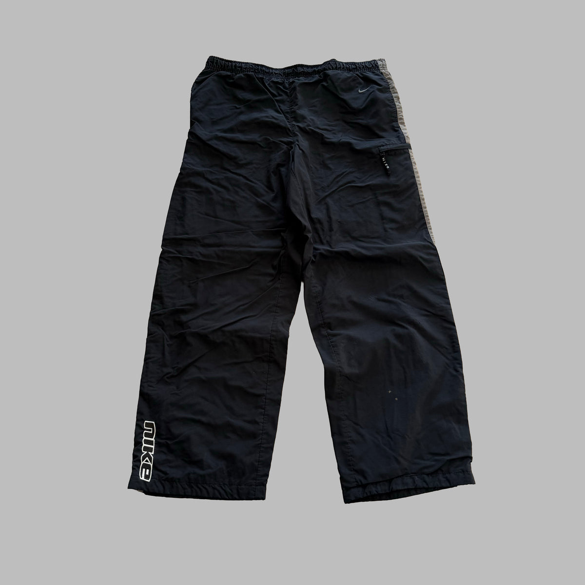 Y2K Nike Striped Wide Leg Track Pants - XL