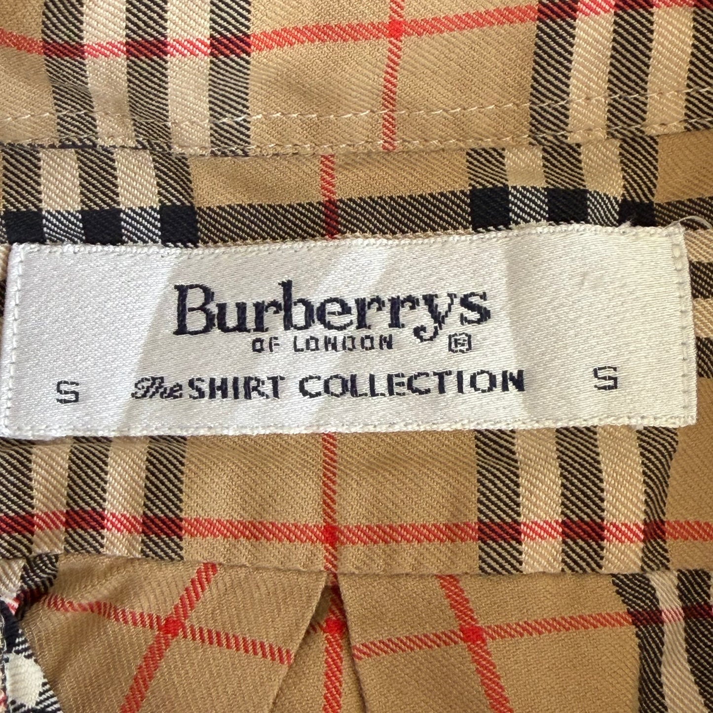 90s Burberry Nova Check Button Up Shirt - S