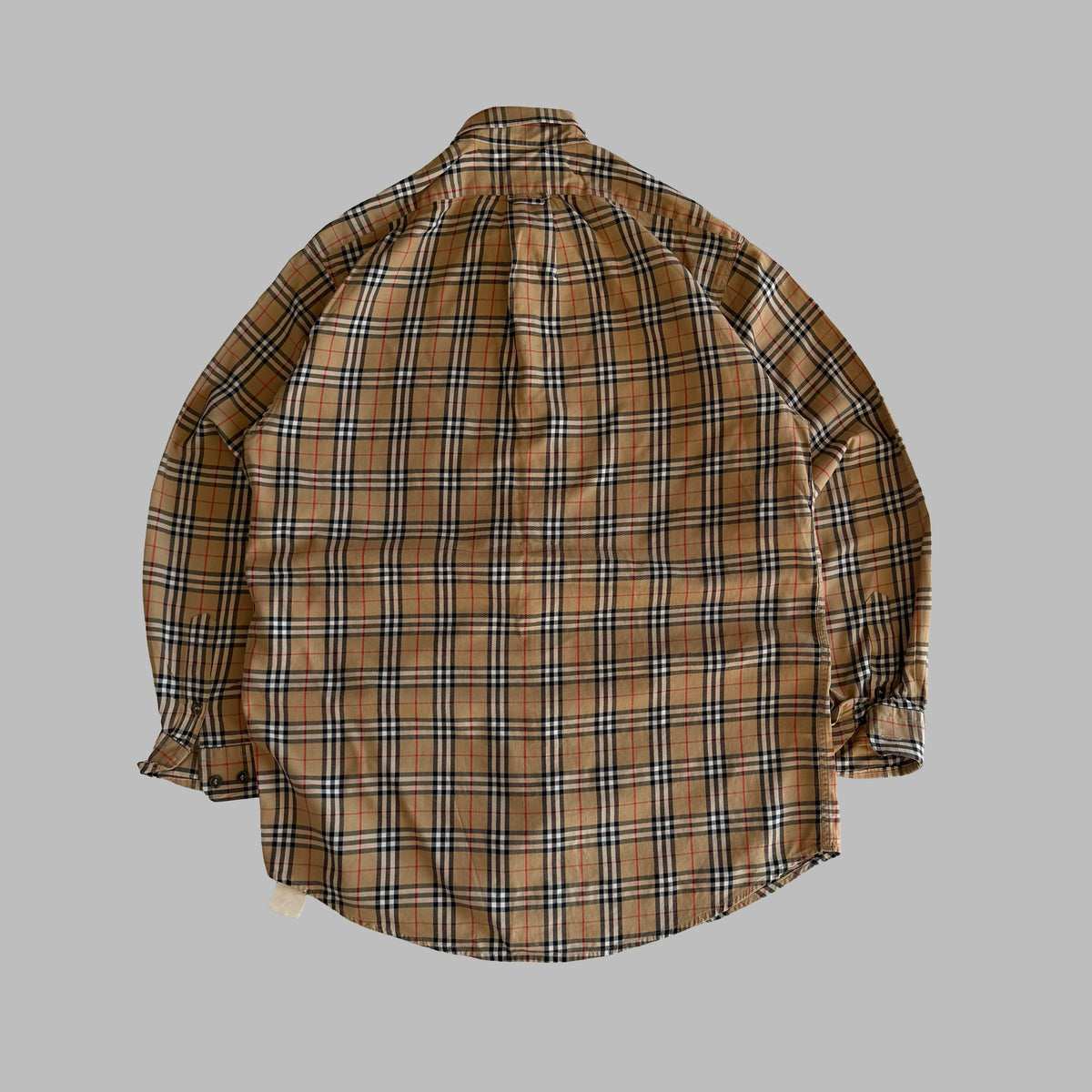 90s Burberry Nova Check Button Up Shirt - S