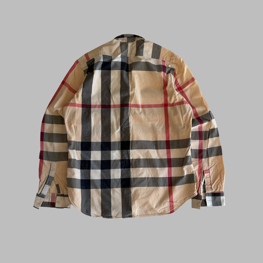 Y2K Burberry Lightweight Button Up Shirt - S