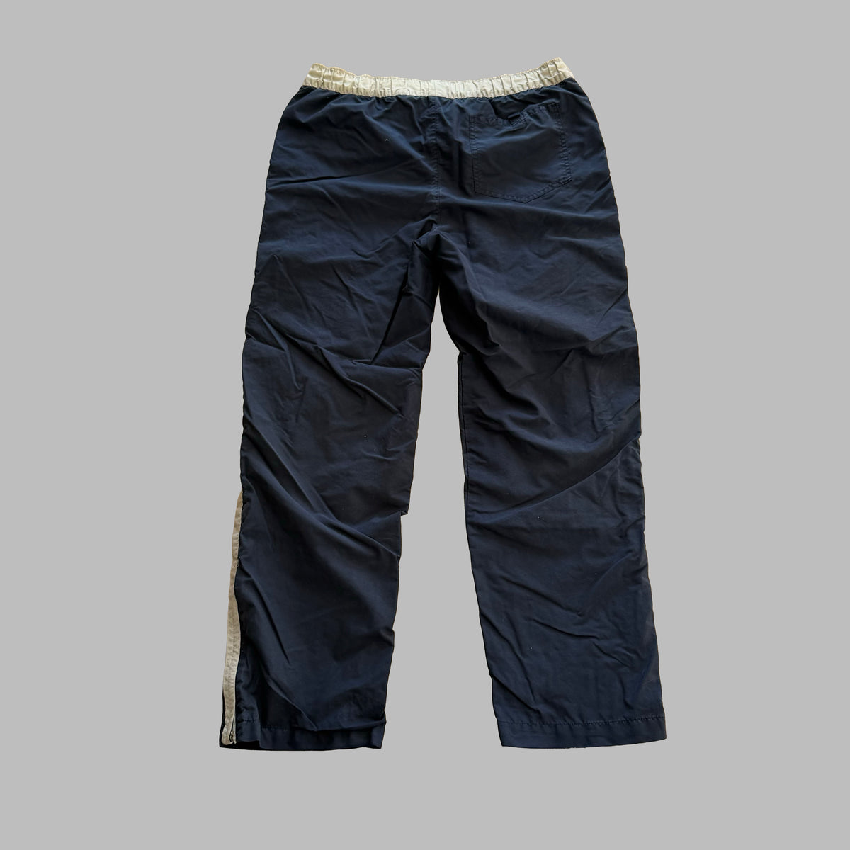 Y2K Nike Striped Straight Leg Track Pants - M