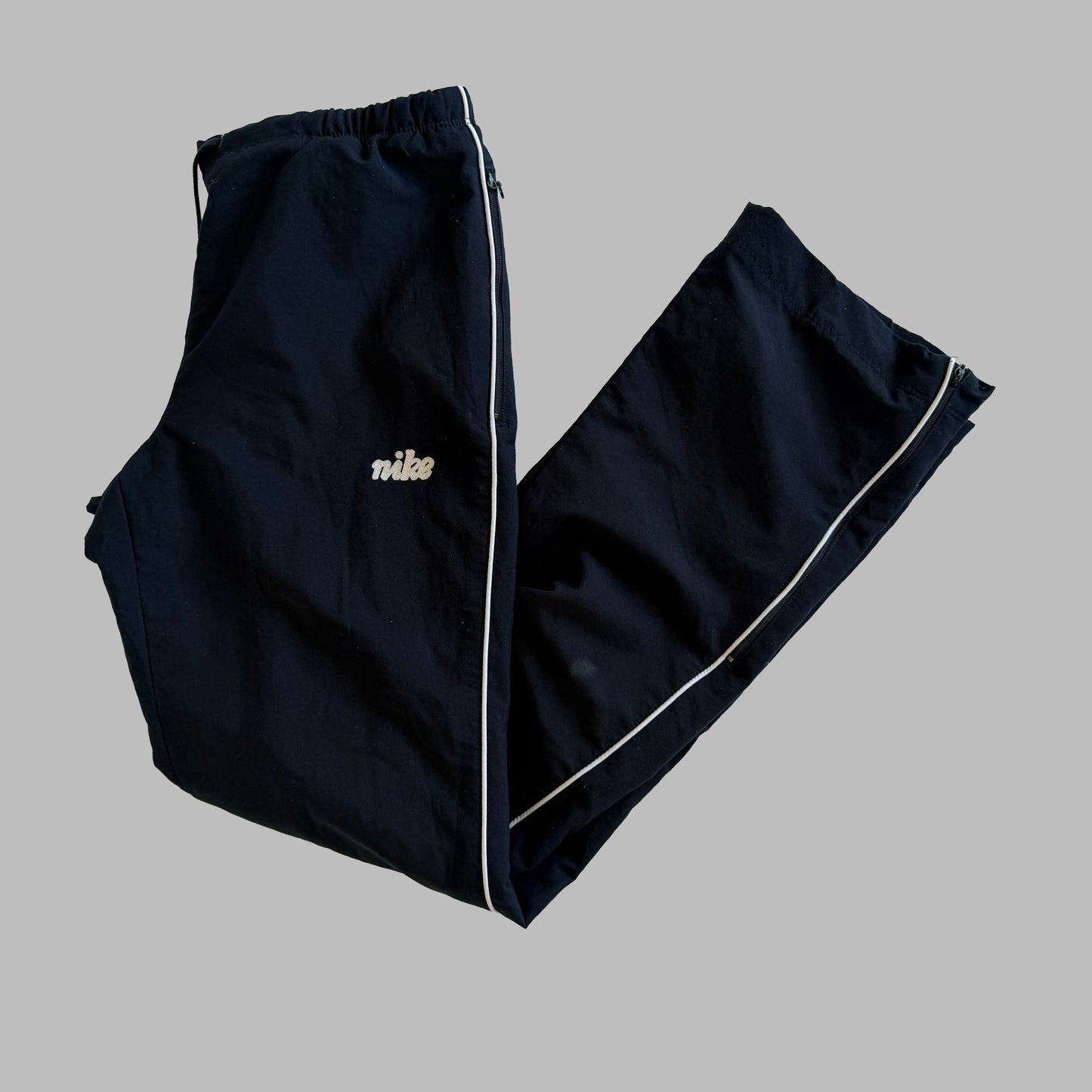 Y2K Nike Spell Out Straight Leg Track Pants - XS