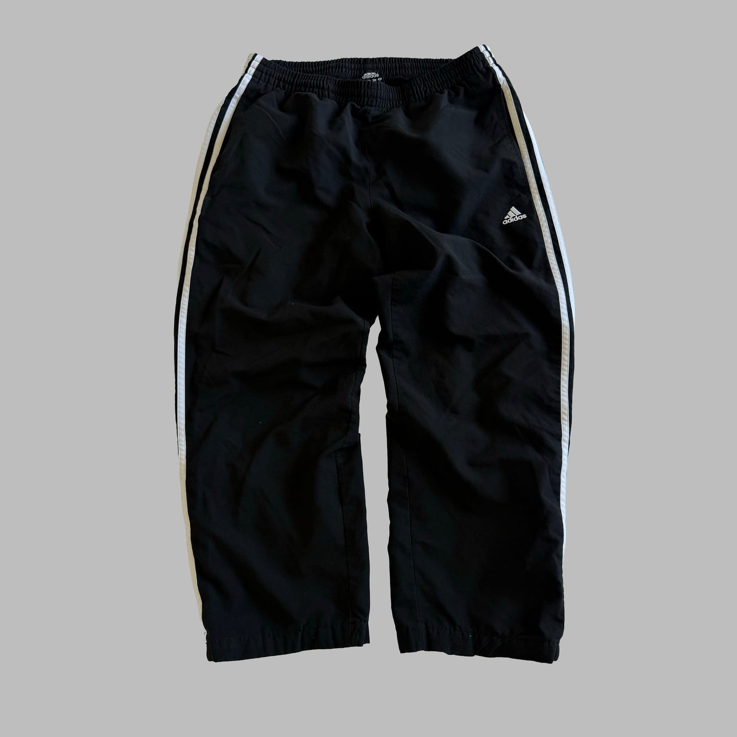 Y2K Adidas Three Stripe Three Stripe Track Pants - M