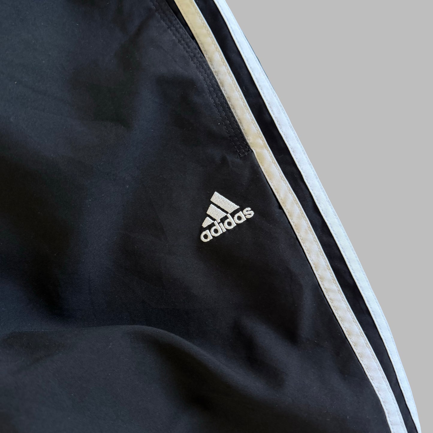 Y2K Adidas Three Stripe Three Stripe Track Pants - M