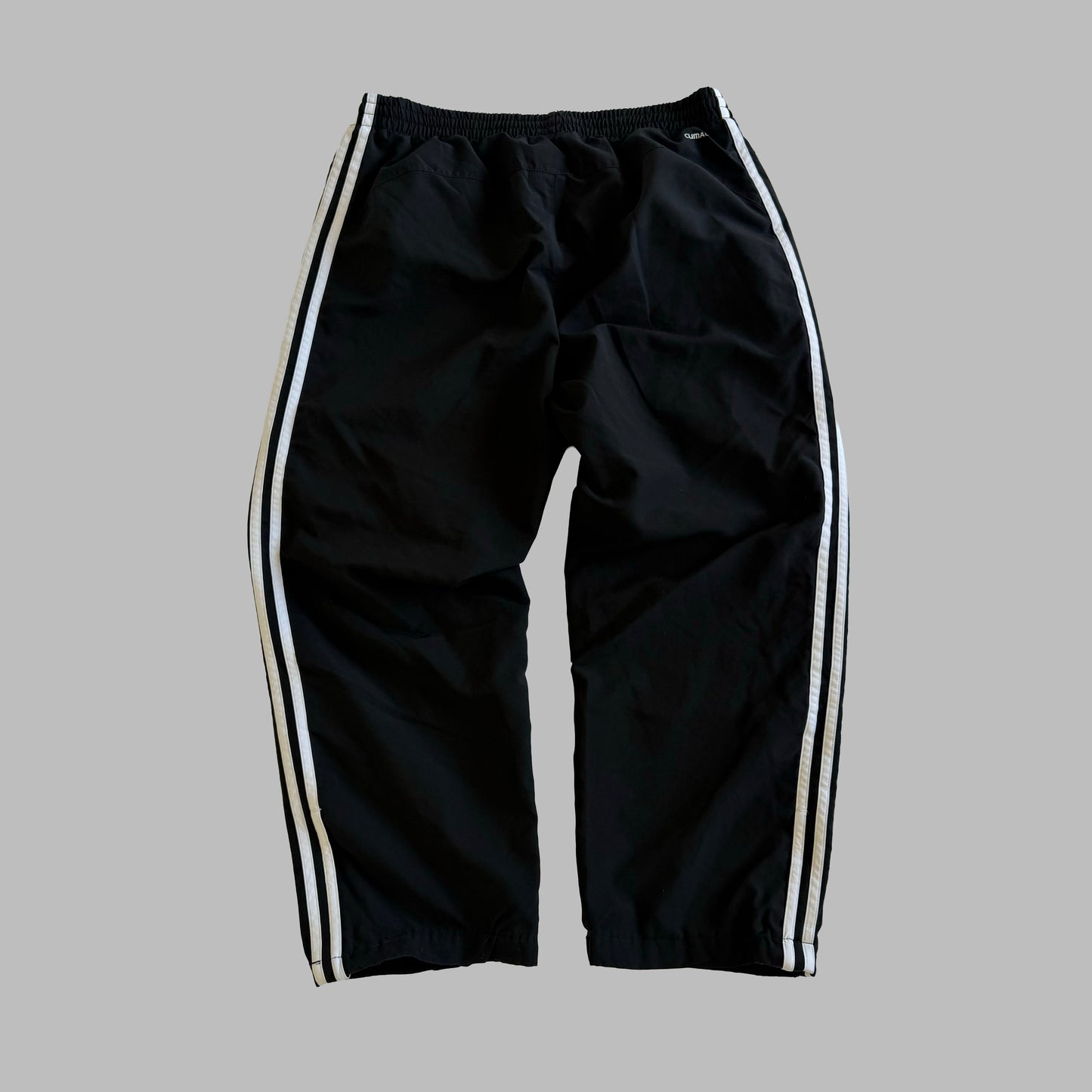 Y2K Adidas Three Stripe Three Stripe Track Pants - M