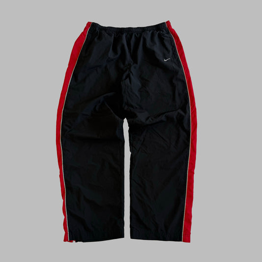 Y2K Nike Wide Leg Striped Track Pants - XL