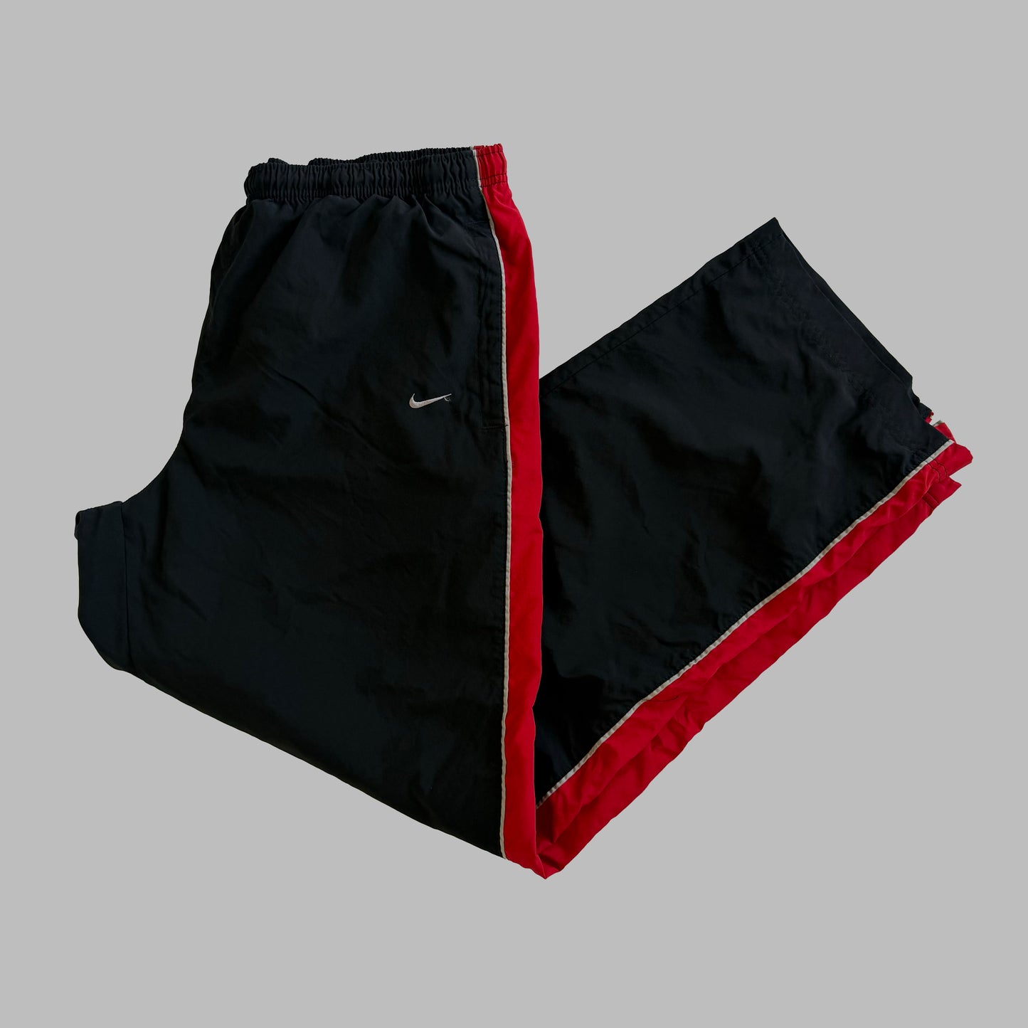 Y2K Nike Wide Leg Striped Track Pants - XL