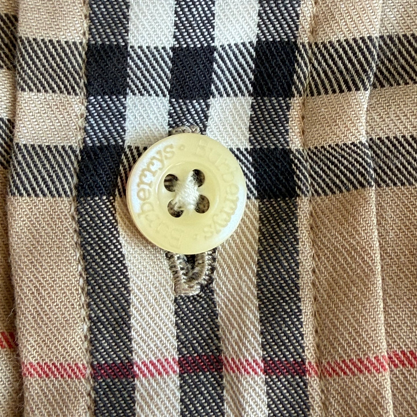 90s Burbrerry Nova Check Button Up Shirt - XL