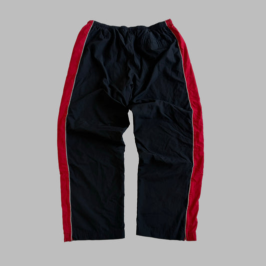 Y2K Nike Wide Leg Striped Track Pants - XL