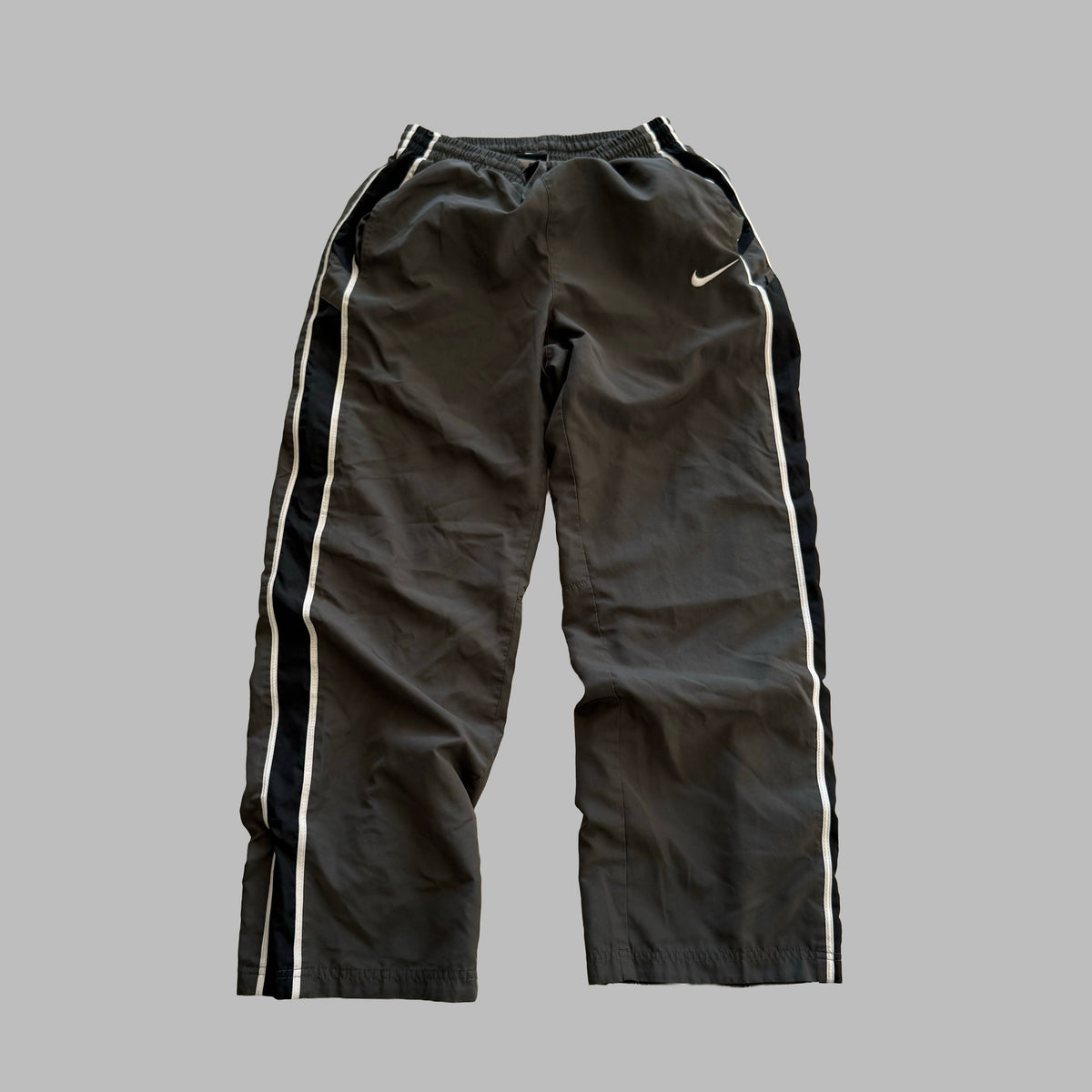 Y2K Nike Striped Wide Leg Track Pants - XS