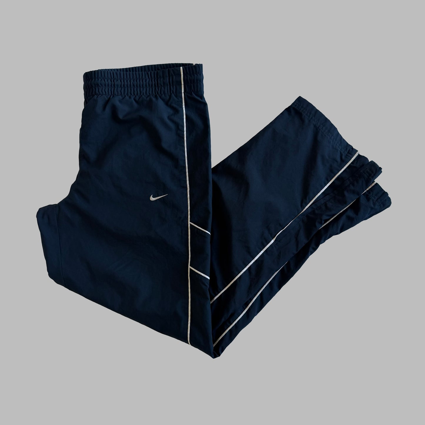 Y2K Nike  Wide Leg Striped Track Pants - M