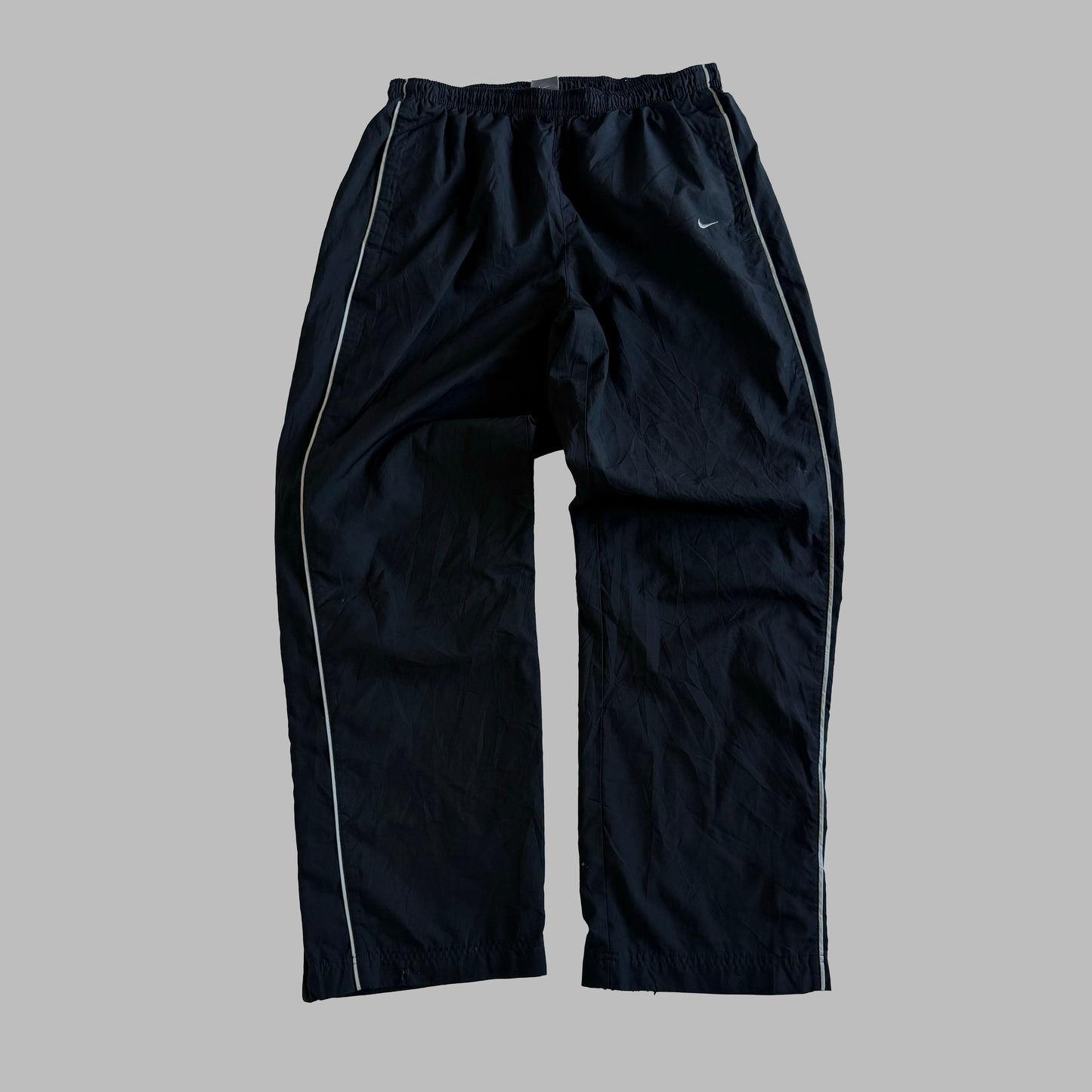 Y2K Nike Wide Leg Striped Track Pants - L