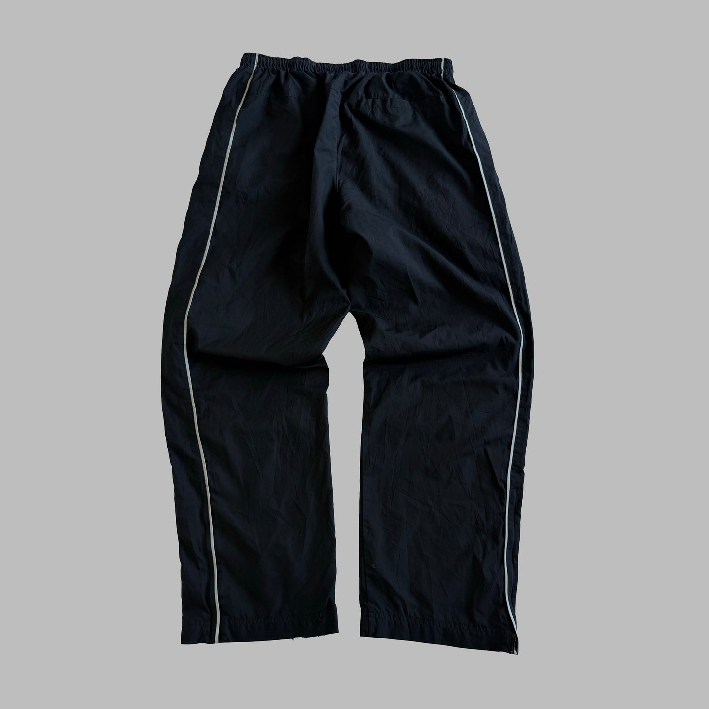 Y2K Nike Wide Leg Striped Track Pants - L