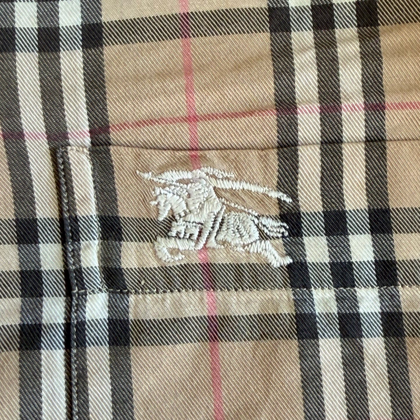 90s Burberry Nova Check Button Up Shirt - L