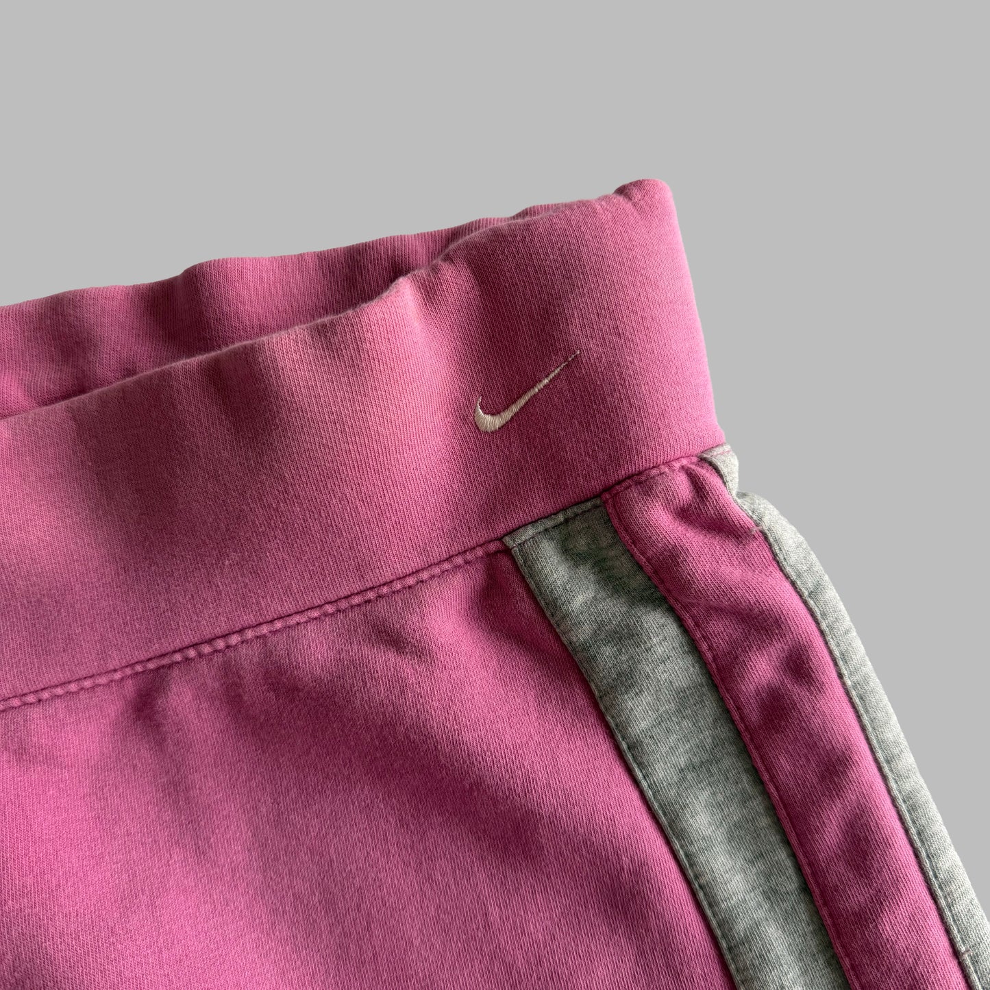 Y2K Nike Striped Wide Leg Cotton Pants - L