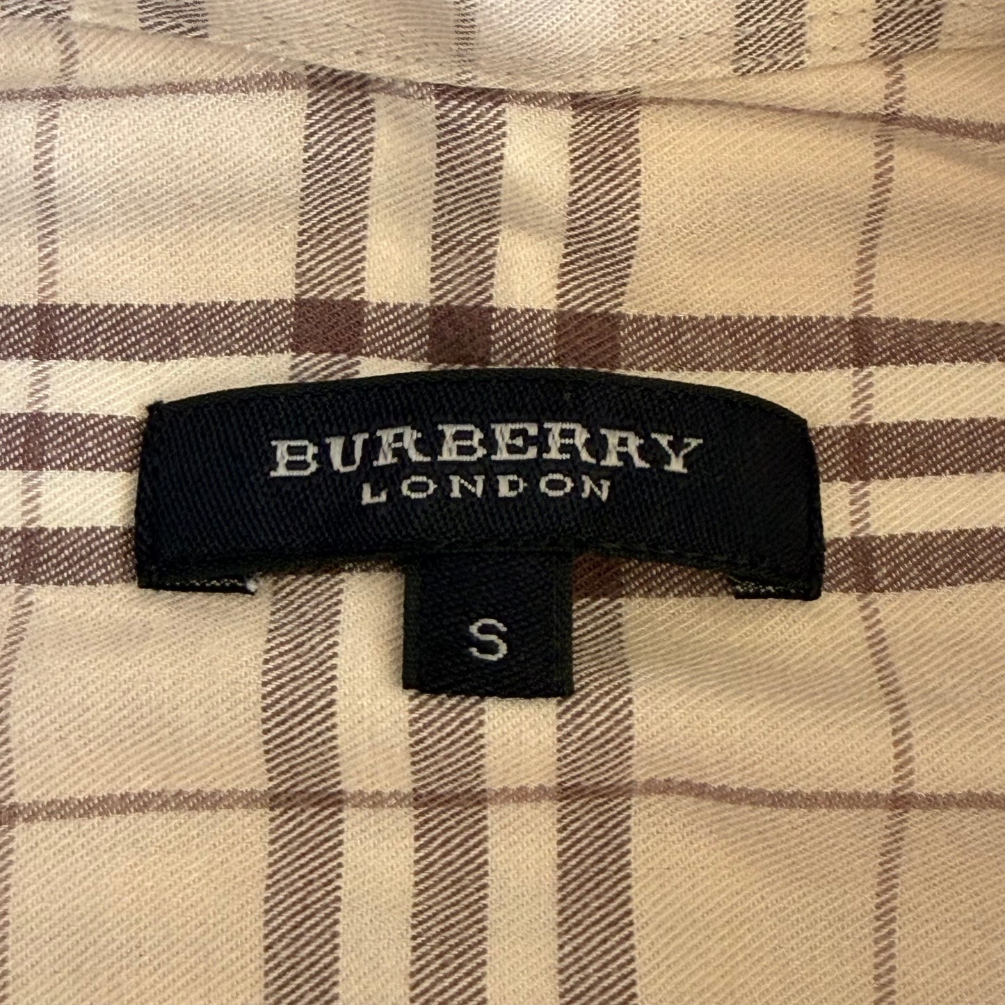 Y2K Burberry Nova Check Button Up Shirt - S