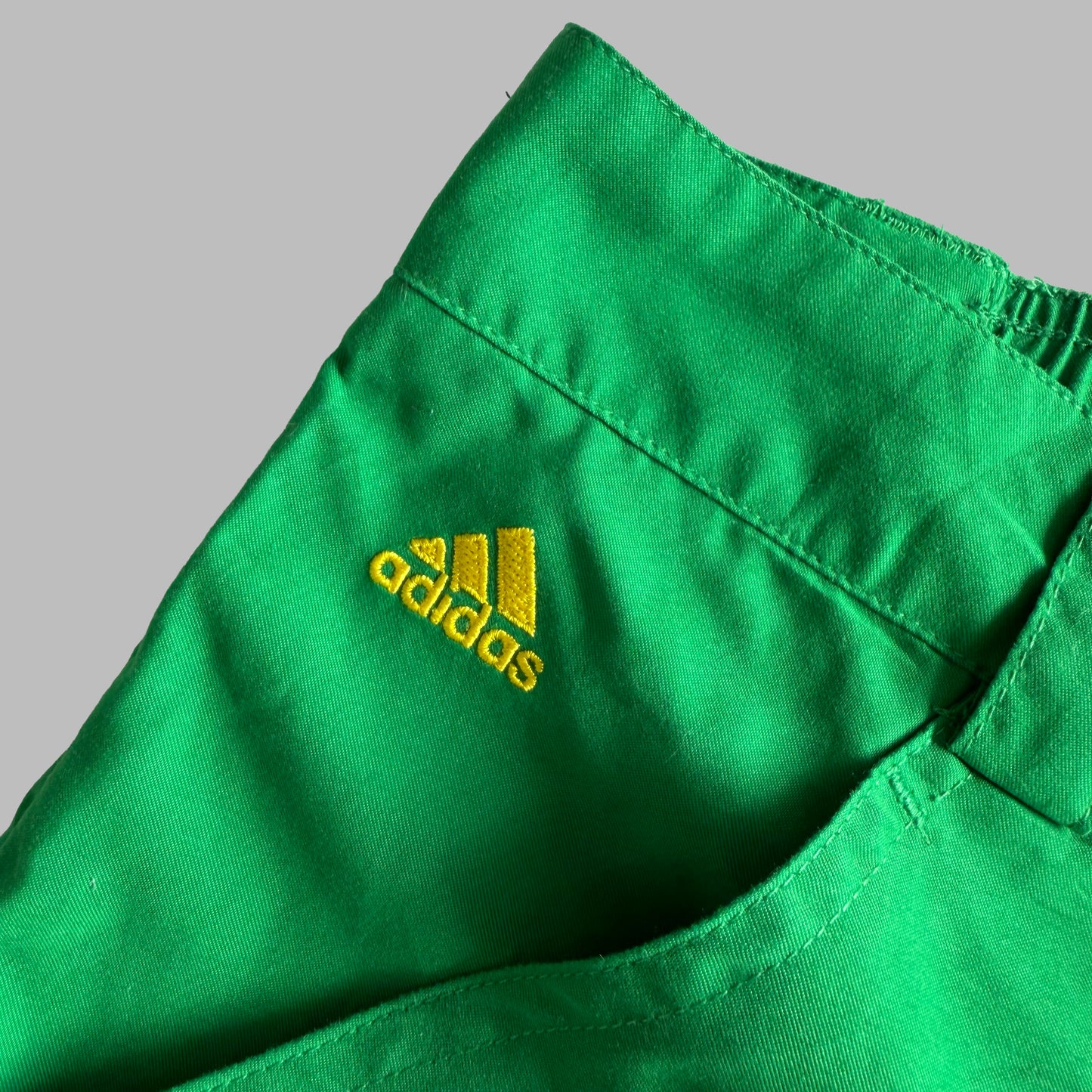 Y2K Adidas Panelled Mini Brasil Shorts - S