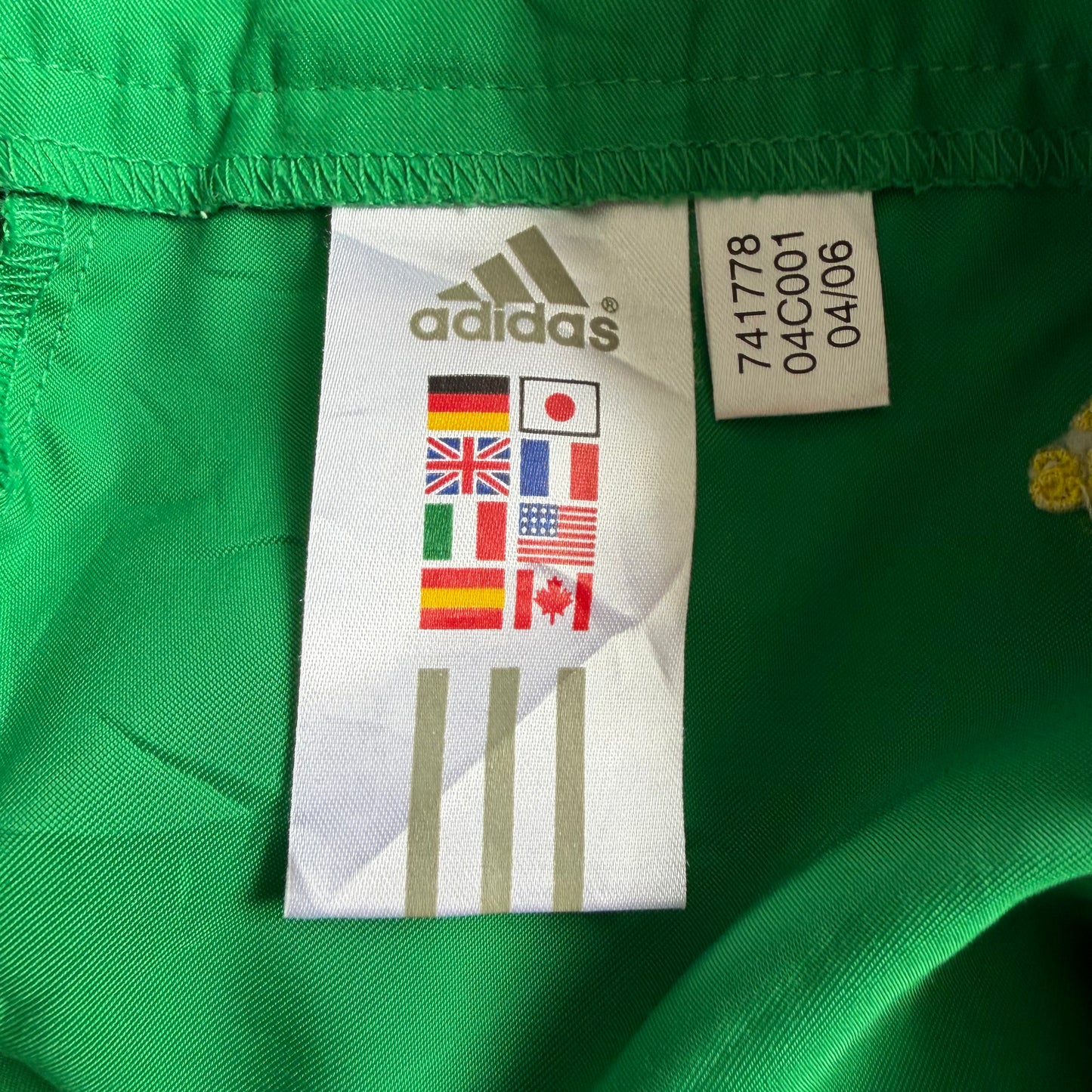 Y2K Adidas Panelled Mini Brasil Shorts - S