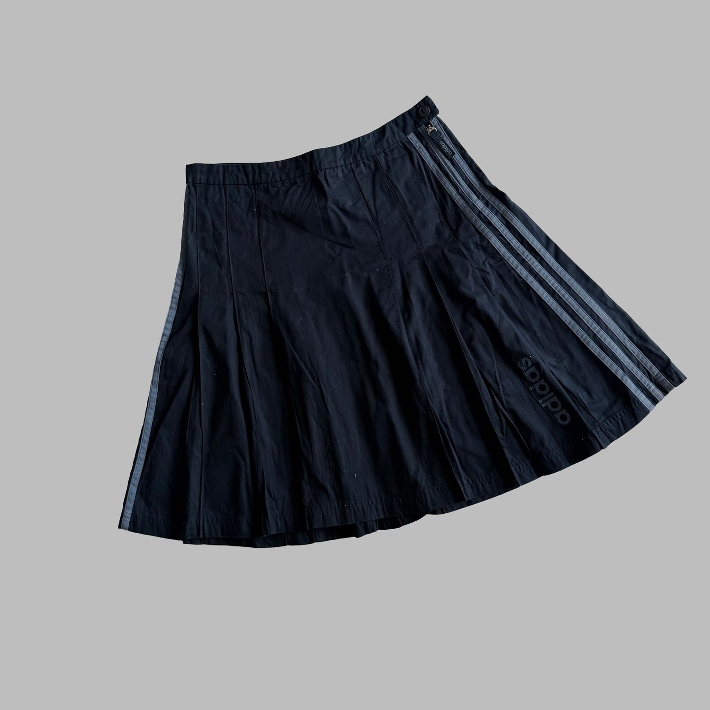 Y2K Adidas Three Stripe Midi Skirt - L