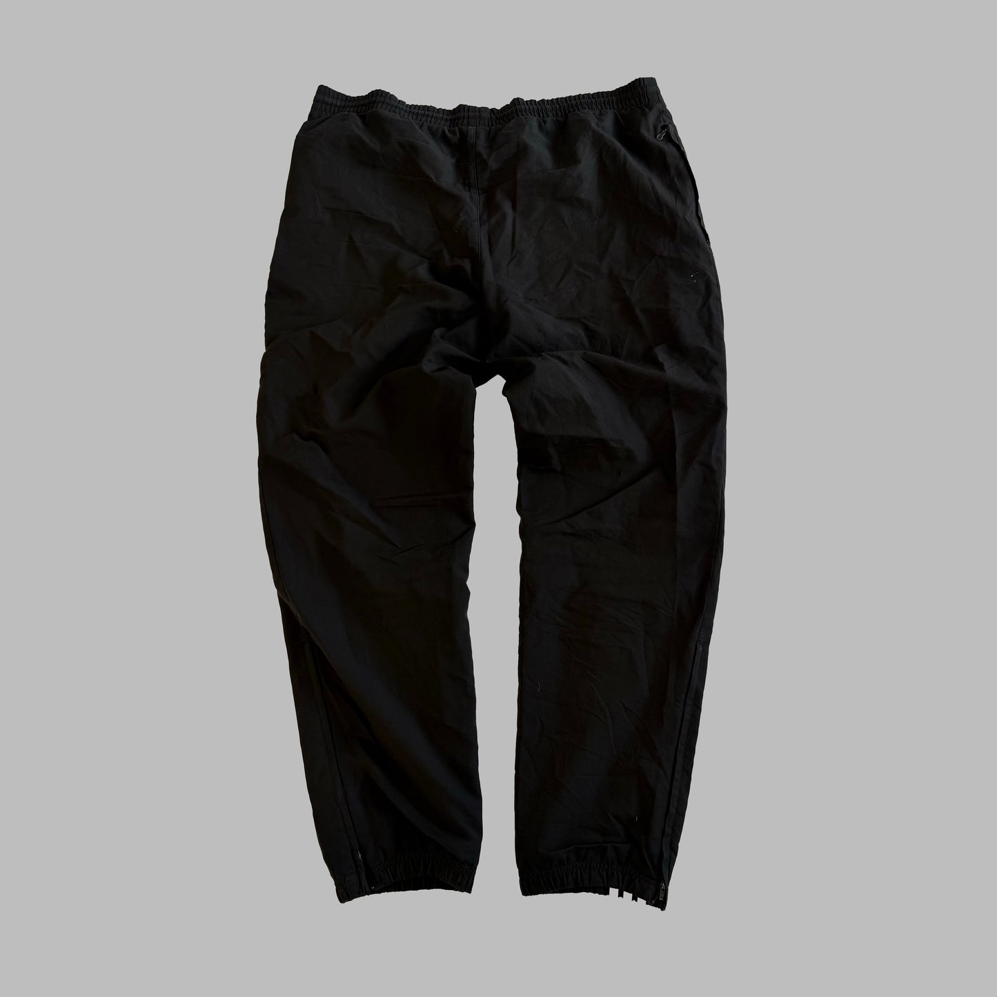 Y2K Adidas Baggy Three Stripe Track Pants - L