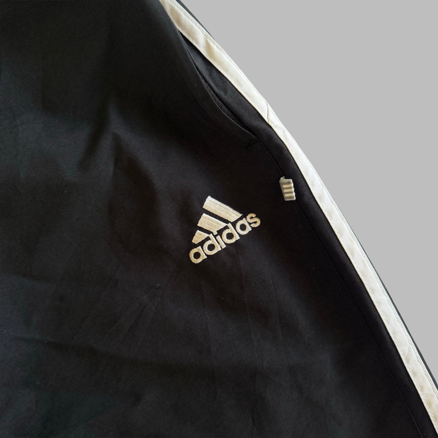 90s Adidas Wide Leg Classic Track Pants - L