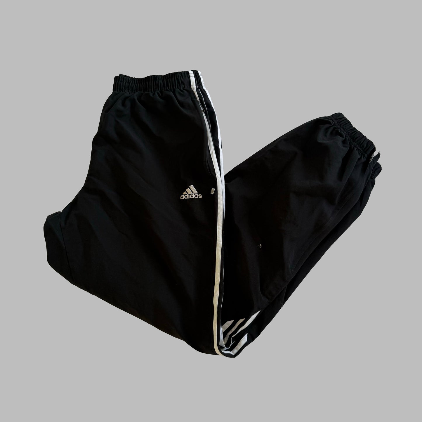 90s Adidas Wide Leg Classic Track Pants - L