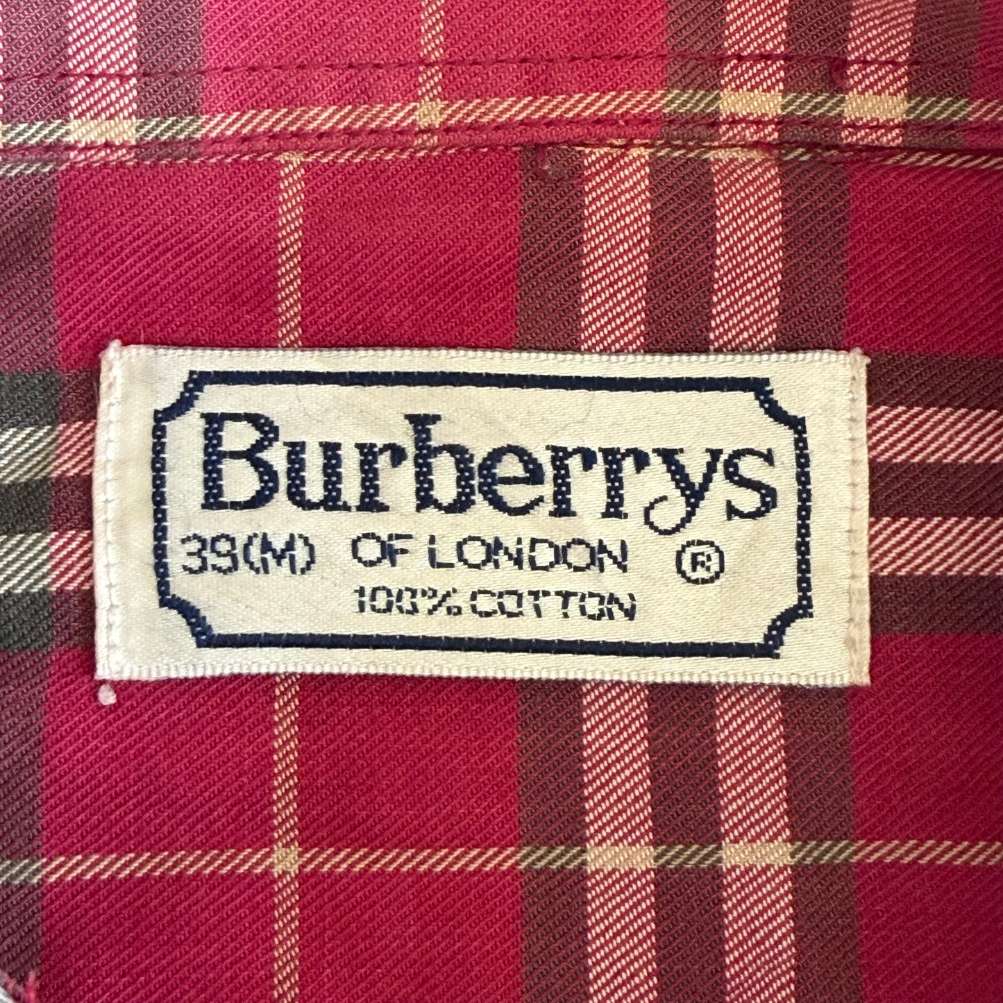 90s Burberry Short Sleeve Button Up Shirt - M