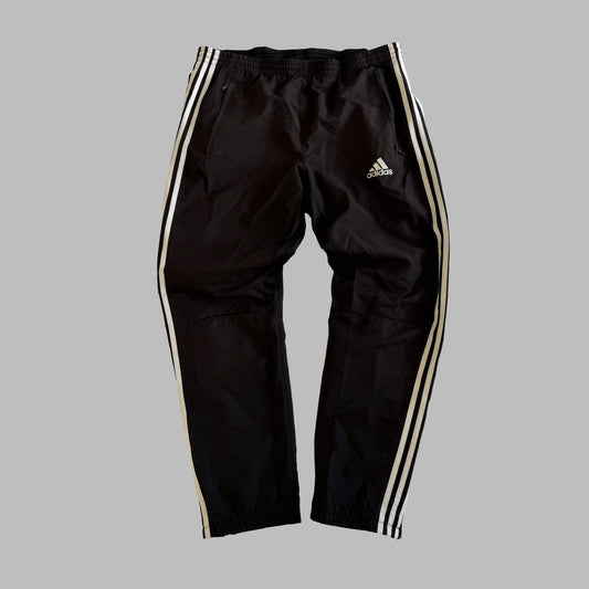 Y2K Adidas Straight Leg Three Stripe Track Pants - M