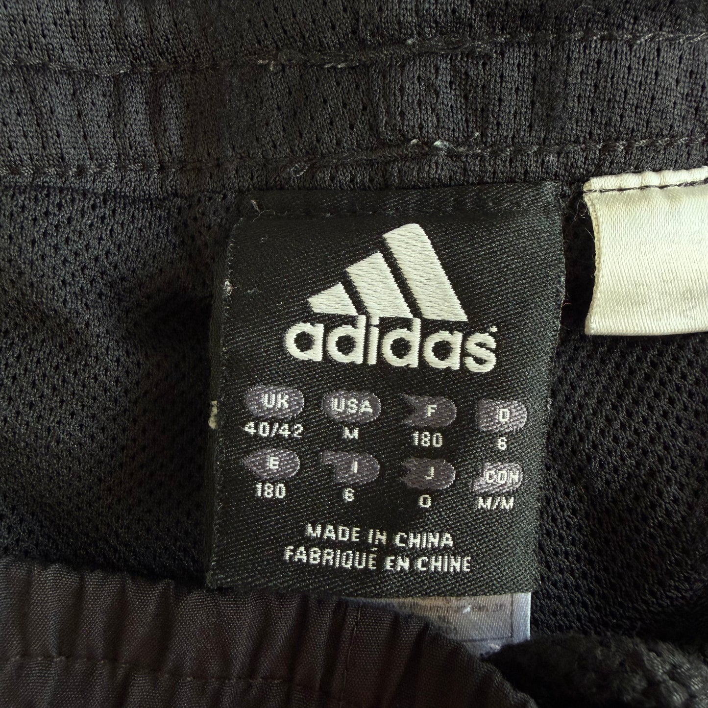Y2K Adidas Straight Leg Three Stripe Track Pants - M