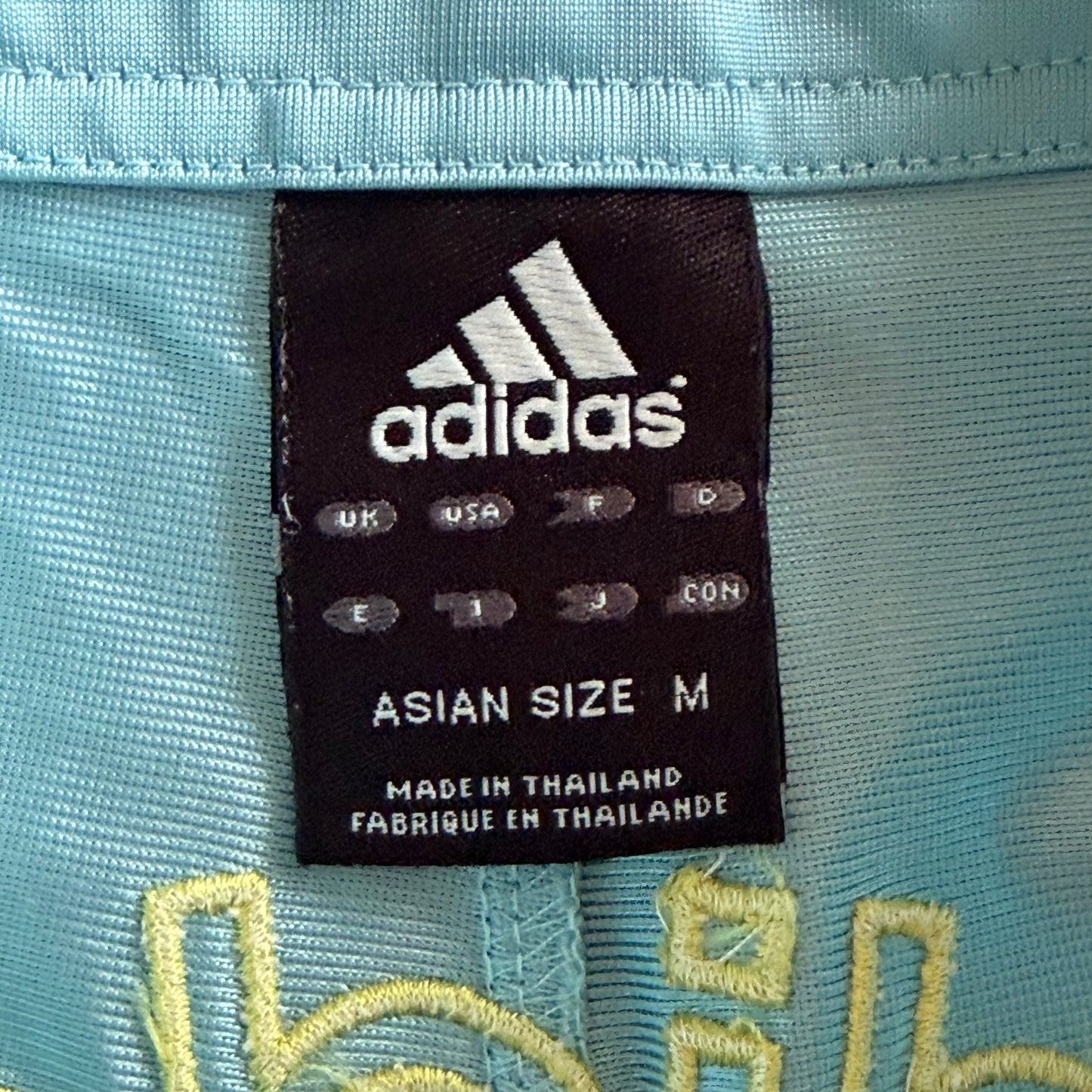 Y2K Adidas Spell Out Mini Shorts - S