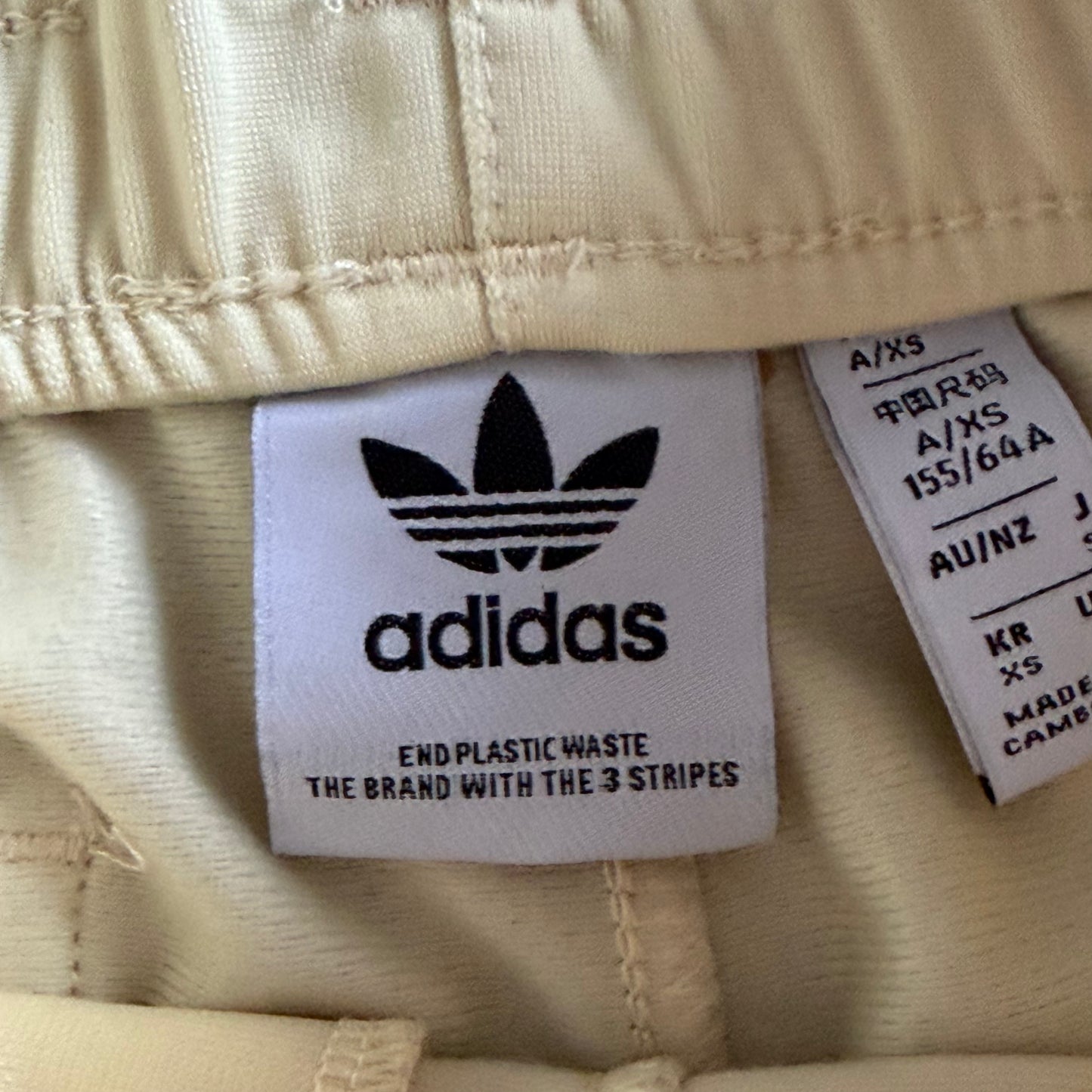 Y2K Adidas Three Stripe Mini Shorts - XS