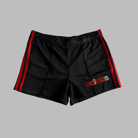 90s Adidas Three Stripe Mini Shorts - M