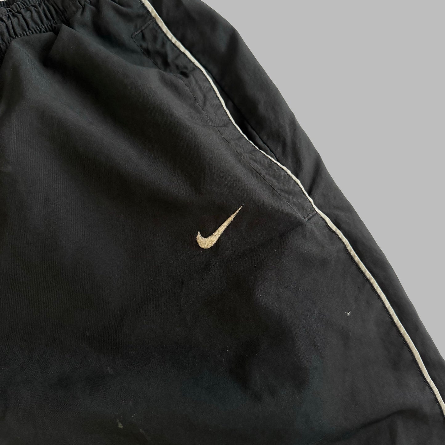 Y2K Nike Wide Leg Striped Track Pants - M