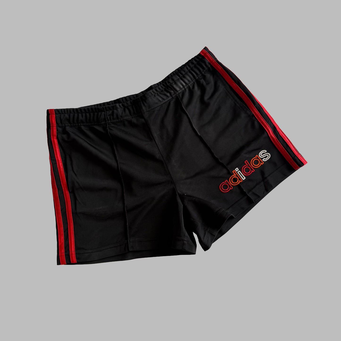 90s Adidas Three Stripe Mini Shorts - M