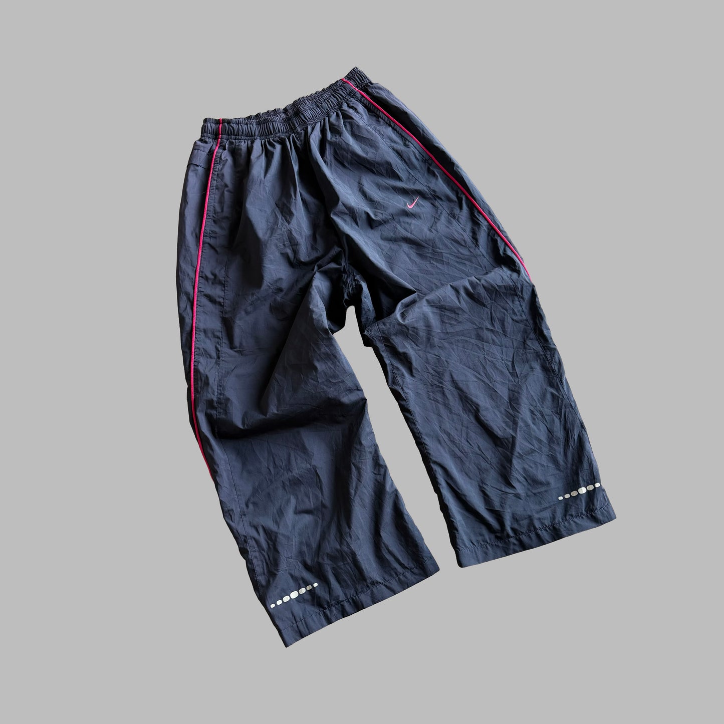 Y2K Nike Striped 3/4 Length Track Pants - XS