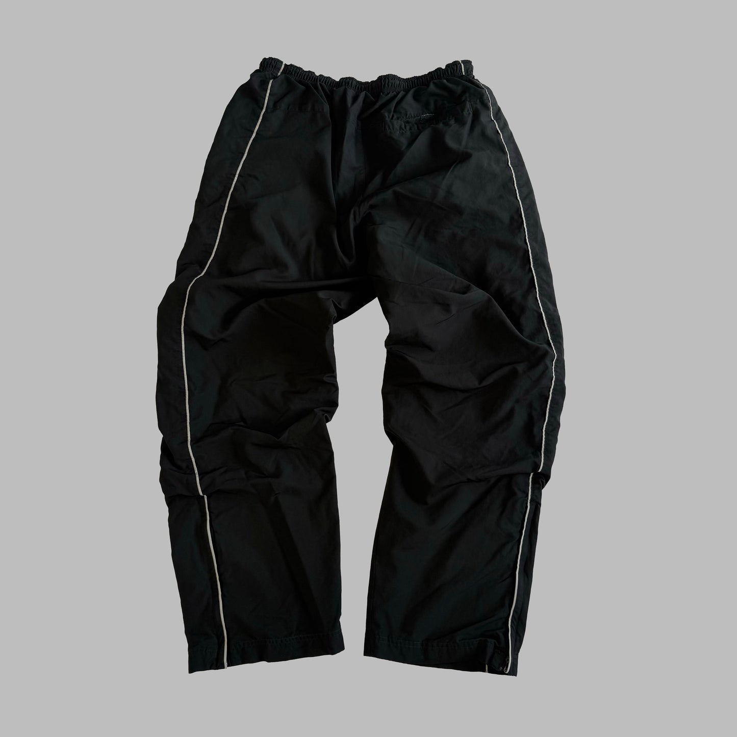 Y2K Nike Wide Leg Striped Track Pants - M
