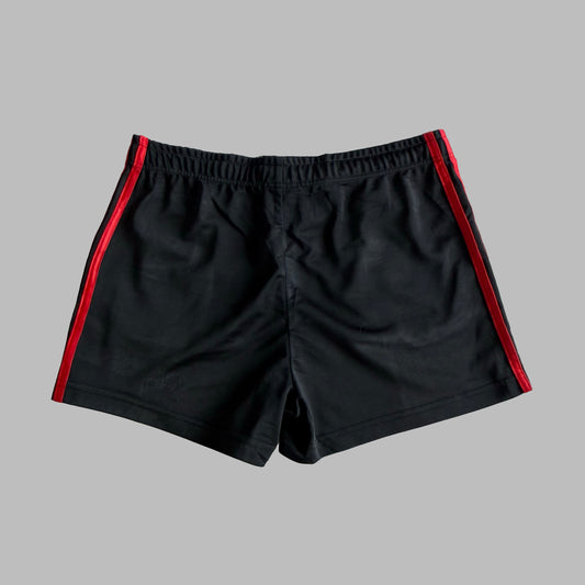 90s Adidas Three Stripe Mini Shorts - M