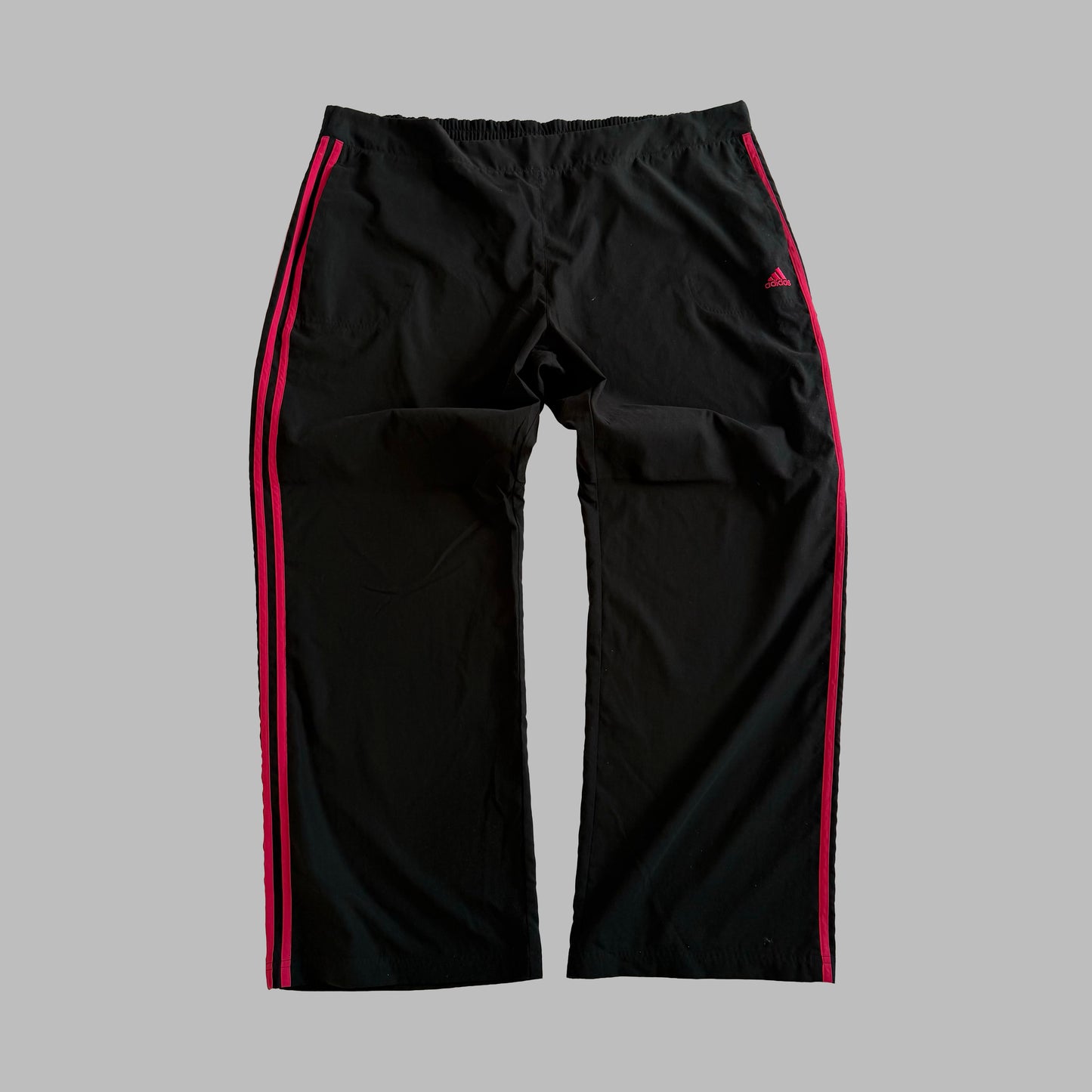 Y2K Adidas Three Stripe Three Stripe Track Pants - XL