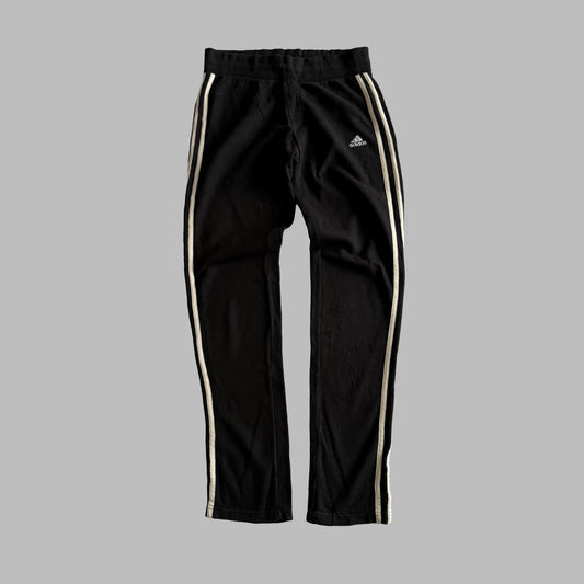 Y2K Adidas Straight Leg Three Stripe Heavyweight Track Pants - S