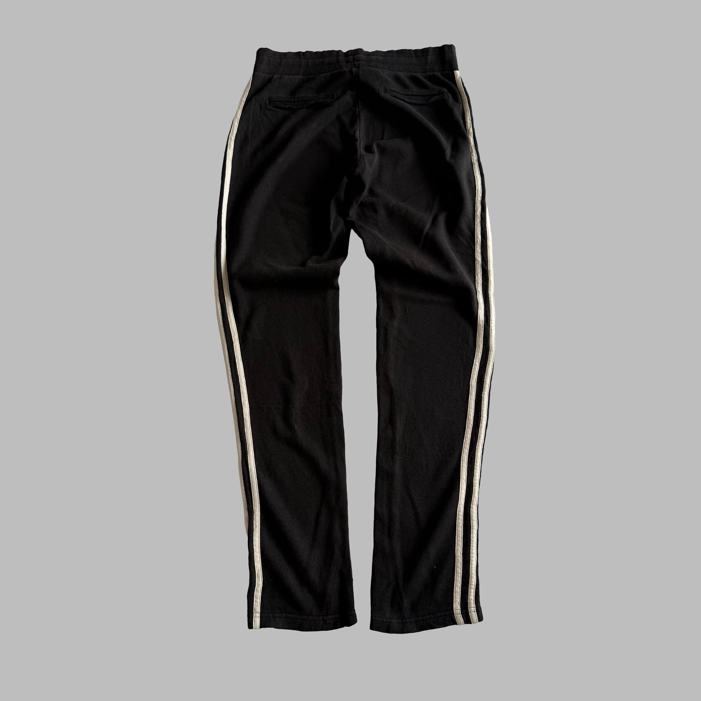 Y2K Adidas Straight Leg Three Stripe Heavyweight Track Pants - S