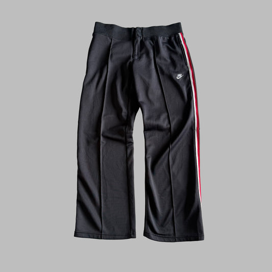 Y2K Nike Wide Leg Striped Track Pants - M