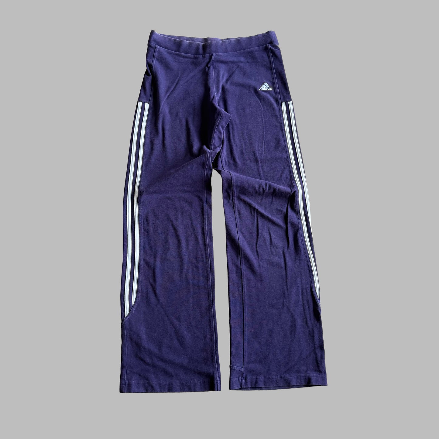 Y2K Adidas Three Stripe Activewear Pants - S
