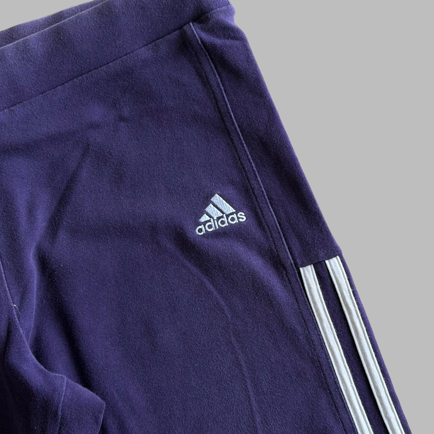 Y2K Adidas Three Stripe Activewear Pants - S