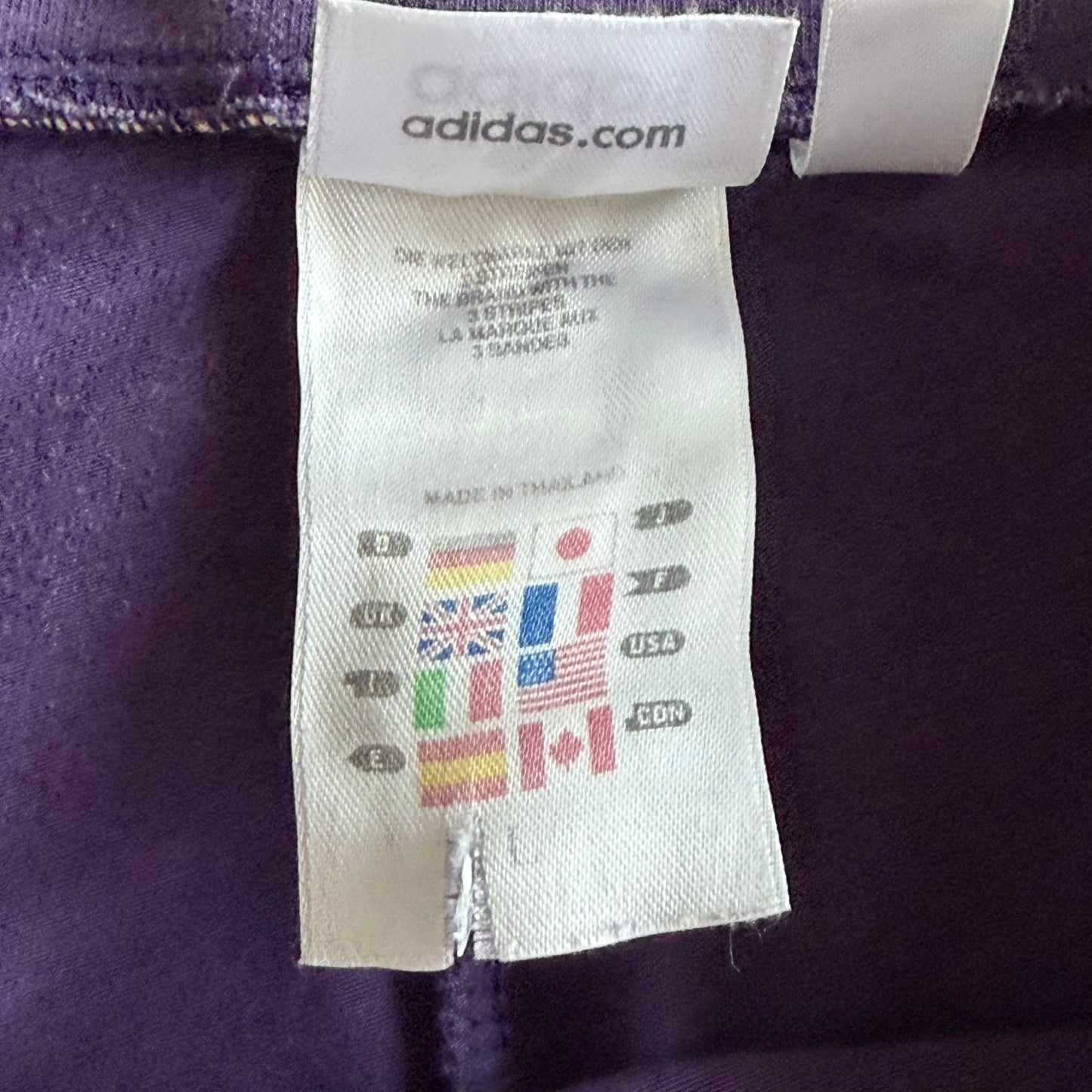 Y2K Adidas Three Stripe Activewear Pants - S
