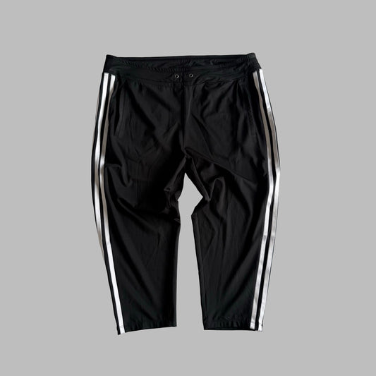 Y2K Adidas Three Stripe Activewear Capris - L