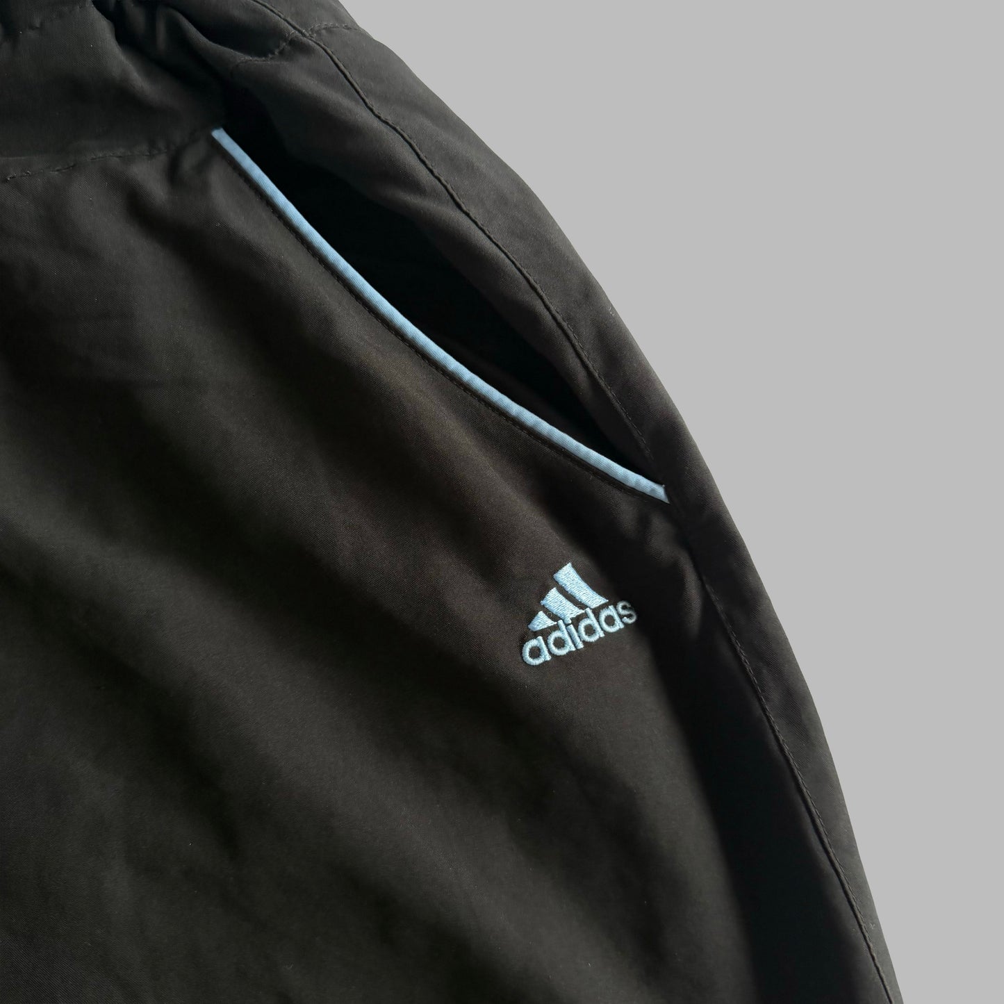 90s Adidas Wide Leg Striped Track Pants - L