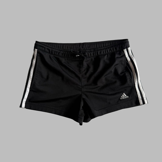 Y2K Adidas Three Stripe Mini Shorts - S