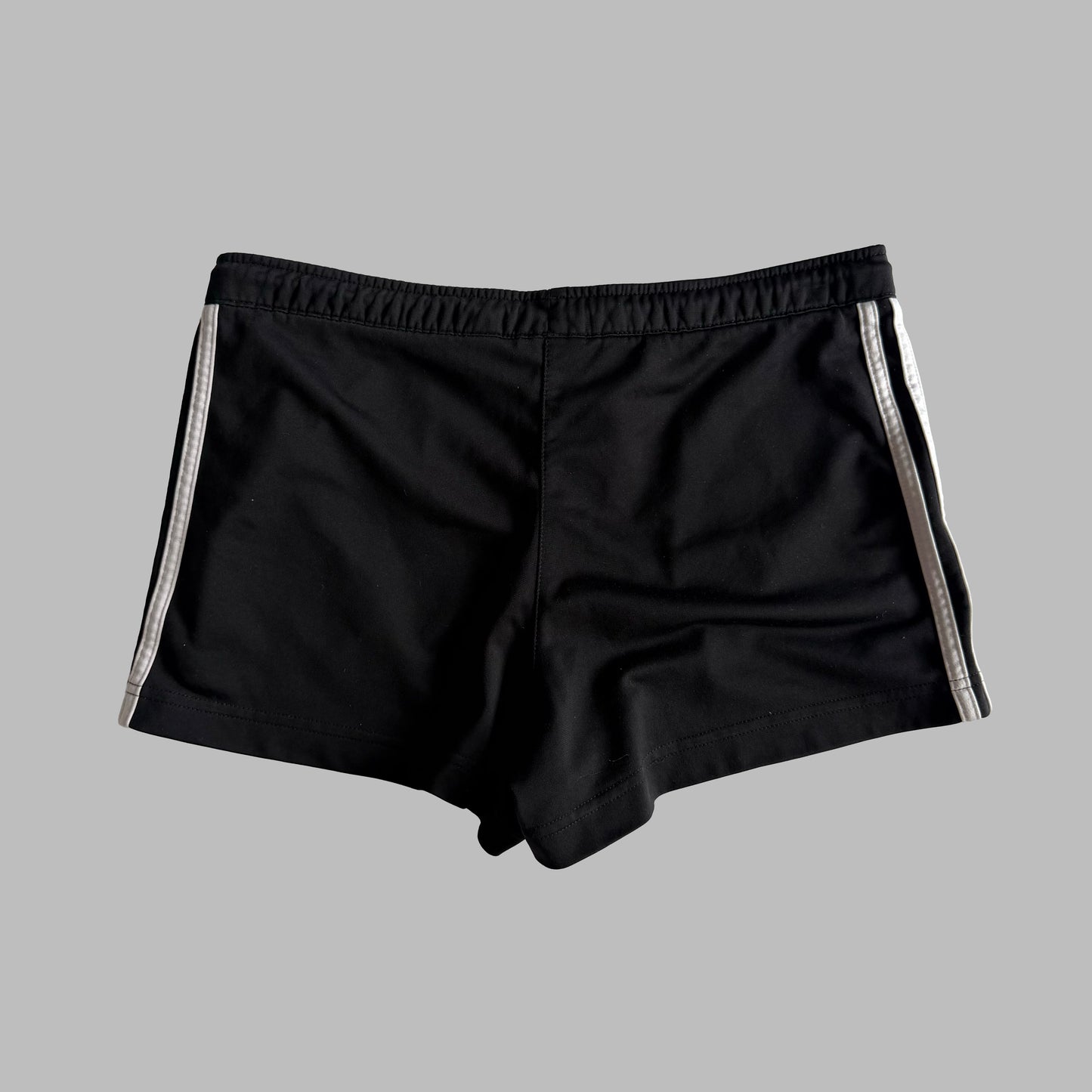 Y2K Adidas Three Stripe Mini Shorts - S
