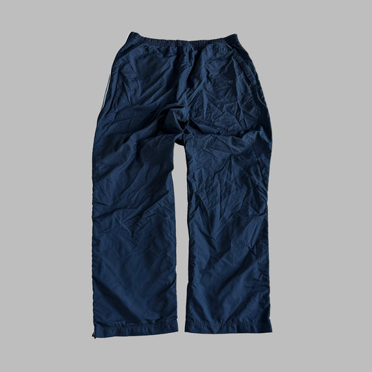Y2K Adidas Striped Wide Leg Track Pants - XL